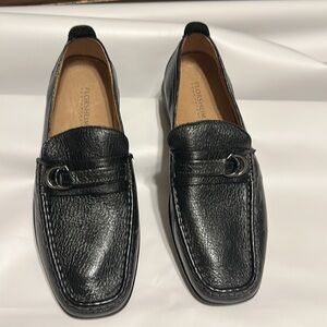 FLORSHEIM COMFORTECH MENS 13086-001 LEATHER UPPER SHOES SIZE 8.5 3E BLAC…